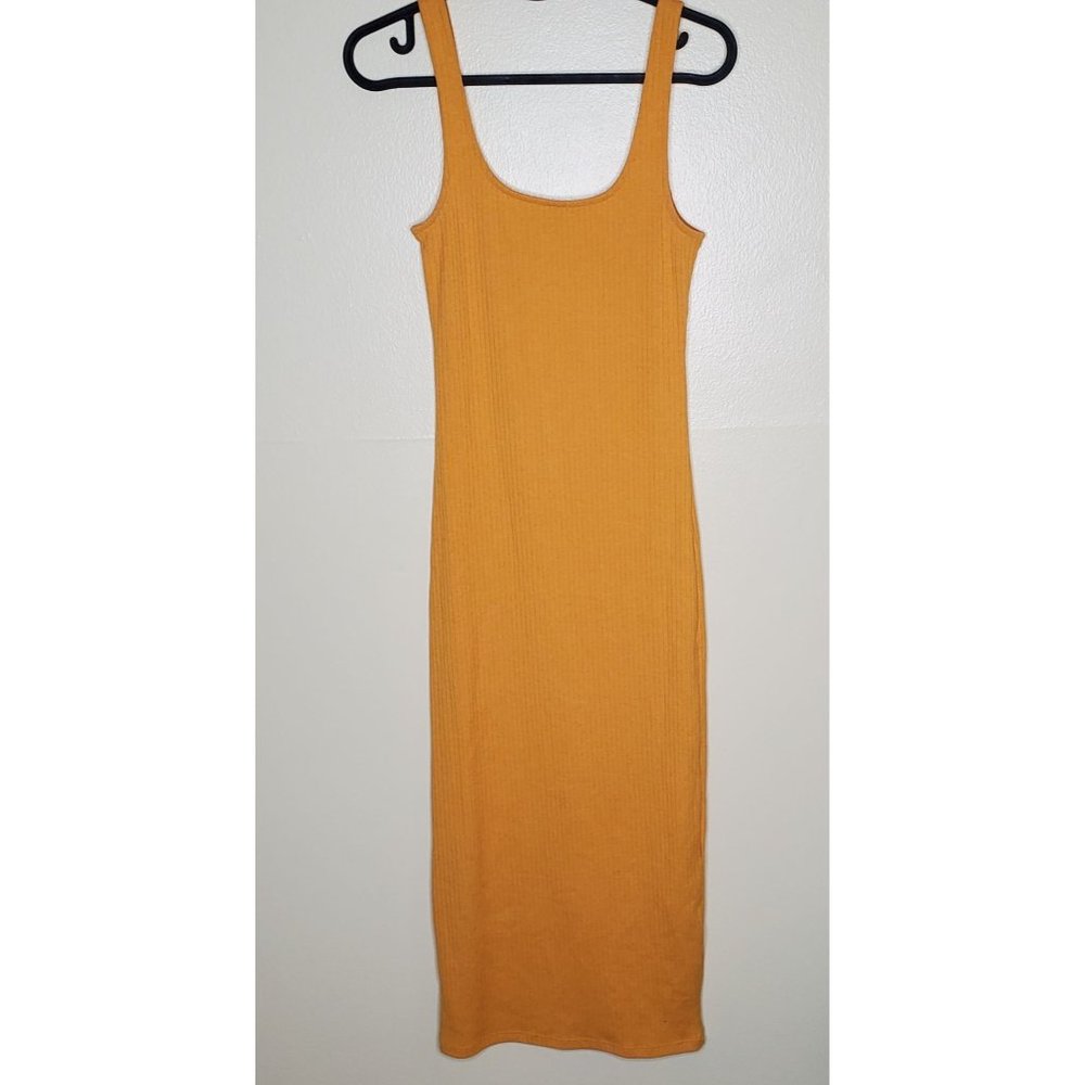 Forever 21 Fitted Ribbed Maxi Dress Sz S